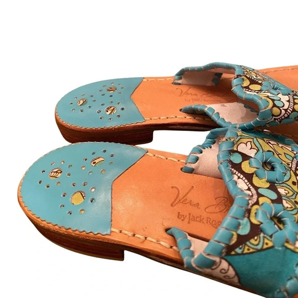 Jack Rogers Vera Bradley Peacock Sandals - Picture 2 of 8